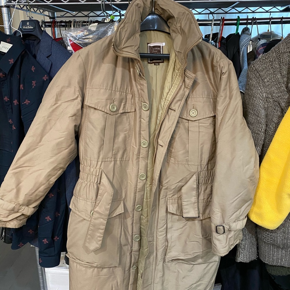 Vintage Christian Dior khaki monsieur sport puff